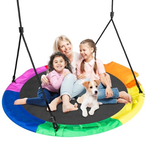 Neo-Sport Huśtawka bocianie gniazdo Swingo XXL wielokolorowa 120 cm Neo-Sport Huśtawka bocianie gniazdo Swingo XXL wielokolorowa 120 cm