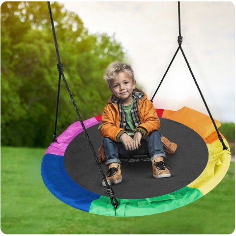 Neo-Sport Huśtawka bocianie gniazdo Swingo XXL wielokolorowa 120 cm Neo-Sport Huśtawka bocianie gniazdo Swingo XXL wielokolorowa 120 cm