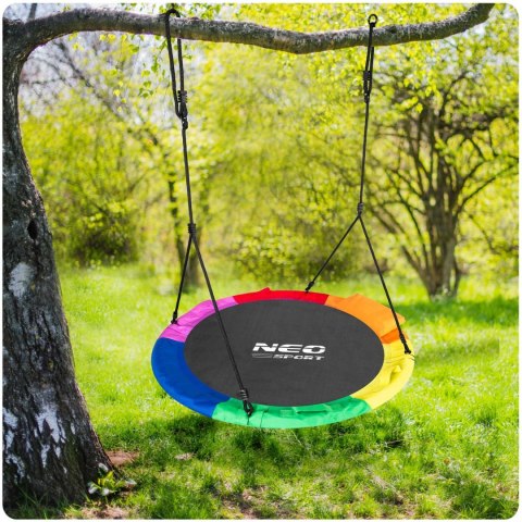 Neo-Sport Huśtawka bocianie gniazdo Swingo XXL wielokolorowa 120 cm Neo-Sport Huśtawka bocianie gniazdo Swingo XXL wielokolorowa 120 cm