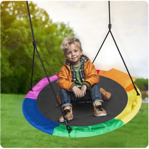 Neo-Sport Huśtawka bocianie gniazdo Swingo XXL wielokolorowa 95 cm Neo-Sport Huśtawka bocianie gniazdo Swingo XXL wielokolorowa 95 cm
