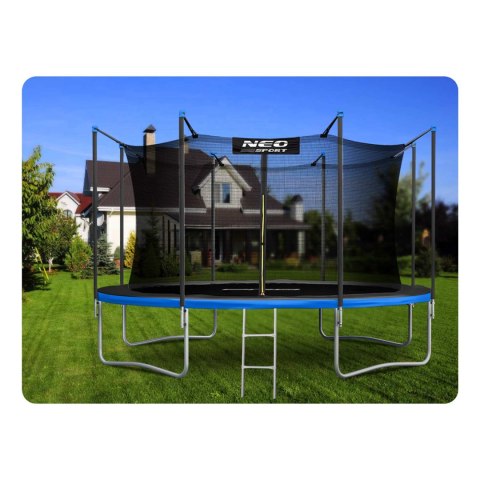 Neo-Sport Trampolina ogrodowa 12ft/374cm z siatką wewnętrzną i drabinką Neo-Sport Neo-Sport Trampolina ogrodowa 12ft/374cm z siatką wewnętrzną i drabinką Neo-Sport