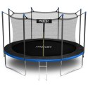 Neo-Sport Trampolina ogrodowa 13ft/404cm z siatką wewnętrzną i drabinką Neo-Sport