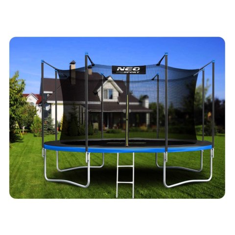 Neo-Sport Trampolina ogrodowa 13ft/404cm z siatką wewnętrzną i drabinką Neo-Sport Neo-Sport Trampolina ogrodowa 13ft/404cm z siatką wewnętrzną i drabinką Neo-Sport