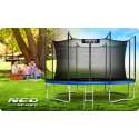 Neo-Sport Trampolina ogrodowa 13ft/404cm z siatką wewnętrzną i drabinką Neo-Sport