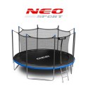 Neo-Sport Trampolina ogrodowa 13ft/404cm z siatką wewnętrzną i drabinką Neo-Sport