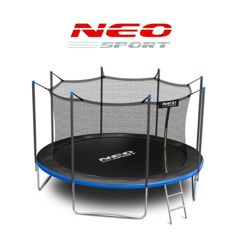 Neo-Sport Trampolina ogrodowa 13ft/404cm z siatką wewnętrzną i drabinką Neo-Sport Neo-Sport Trampolina ogrodowa 13ft/404cm z siatką wewnętrzną i drabinką Neo-Sport
