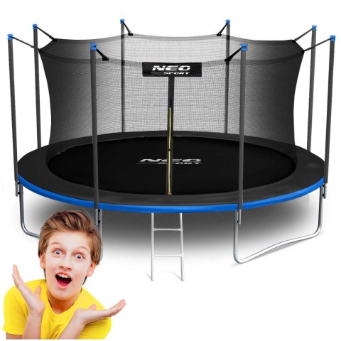Neo-Sport Trampolina ogrodowa 15ft/465cm z siatką wewnętrzną i drabinką Neo-Sport Neo-Sport Trampolina ogrodowa 15ft/465cm z siatką wewnętrzną i drabinką Neo-Sport
