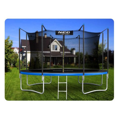 Neo-Sport Trampolina ogrodowa 15ft/465cm z siatką wewnętrzną i drabinką Neo-Sport Neo-Sport Trampolina ogrodowa 15ft/465cm z siatką wewnętrzną i drabinką Neo-Sport