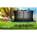 Neo-Sport Trampolina ogrodowa 15ft/465cm z siatką wewnętrzną i drabinką Neo-Sport