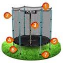 Neo-Sport Trampolina ogrodowa dla dzieci 140 cm 4,5ft Neo-Sport Neo-Sport Trampolina ogrodowa dla dzieci 140 cm 4,5ft Neo-Sport