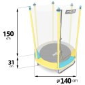 Neo-Sport Trampolina ogrodowa dla dzieci 140 cm 4,5ft Neo-Sport