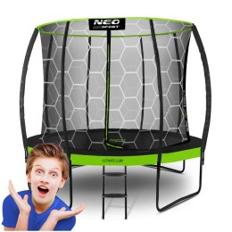 Neo-Sport Trampolina ogrodowa profilowana 8ft/252cm z siatką wewnętrzną Neo-Sport