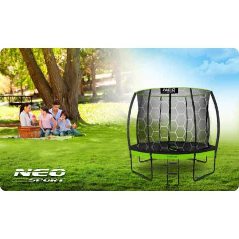 Neo-Sport Trampolina ogrodowa profilowana 8ft/252cm z siatką wewnętrzną Neo-Sport Neo-Sport Trampolina ogrodowa profilowana 8ft/252cm z siatką wewnętrzną Neo-Sport