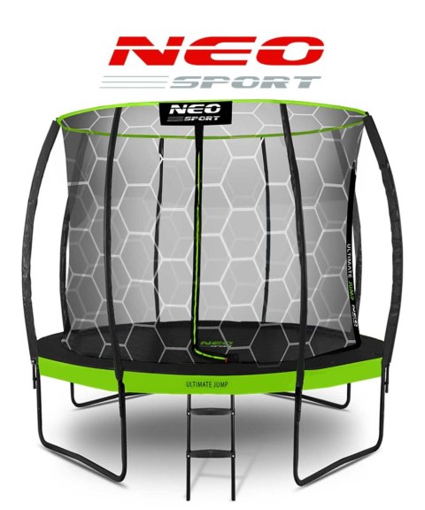 Neo-Sport Trampolina ogrodowa profilowana 8ft/252cm z siatką wewnętrzną Neo-Sport Neo-Sport Trampolina ogrodowa profilowana 8ft/252cm z siatką wewnętrzną Neo-Sport