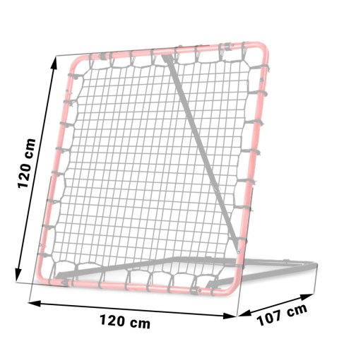 Neo-Sport Bramka treningowa rebounder Neo-Sport NS-491 120 x 120 cm Neo-Sport Bramka treningowa rebounder Neo-Sport NS-491 120 x 120 cm