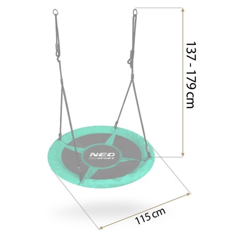 Neo-Sport Huśtawka bocianie gniazdo Neo-Sport Swingo 110 cm Neo-Sport Huśtawka bocianie gniazdo Neo-Sport Swingo 110 cm