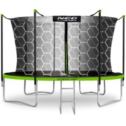 Neo-Sport Trampolina ogrodowa 13ft/404cm z siatką wewnętrzną i drabinką Neo-Sport