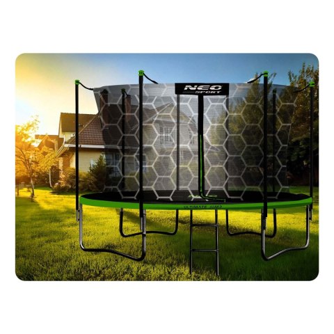 Neo-Sport Trampolina ogrodowa 13ft/404cm z siatką wewnętrzną i drabinką Neo-Sport Neo-Sport Trampolina ogrodowa 13ft/404cm z siatką wewnętrzną i drabinką Neo-Sport
