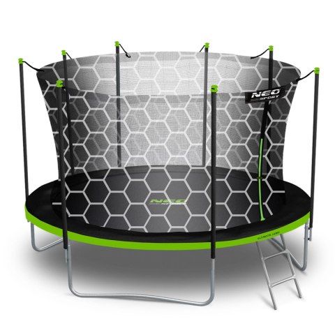 Neo-Sport Trampolina ogrodowa 13ft/404cm z siatką wewnętrzną i drabinką Neo-Sport Neo-Sport Trampolina ogrodowa 13ft/404cm z siatką wewnętrzną i drabinką Neo-Sport