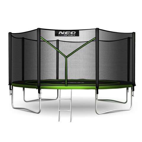 Neo-Sport Trampolina ogrodowa 13ft/404cm z siatką zewnętrzną i drabinką Neo-Sport Neo-Sport Trampolina ogrodowa 13ft/404cm z siatką zewnętrzną i drabinką Neo-Sport