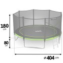 Neo-Sport Trampolina ogrodowa 13ft/404cm z siatką zewnętrzną i drabinką Neo-Sport
