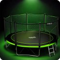 Neo-Sport Trampolina ogrodowa 13ft/404cm z siatką zewnętrzną i drabinką Neo-Sport