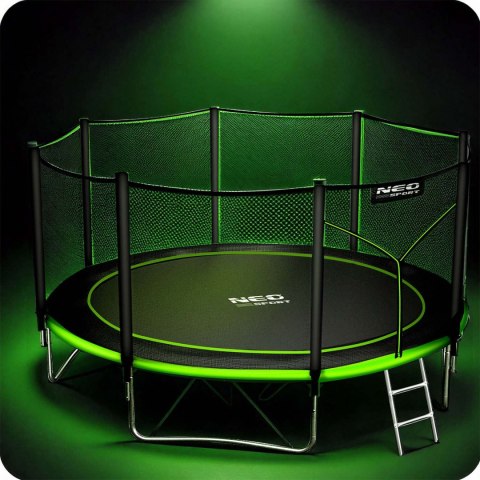 Neo-Sport Trampolina ogrodowa 13ft/404cm z siatką zewnętrzną i drabinką Neo-Sport Neo-Sport Trampolina ogrodowa 13ft/404cm z siatką zewnętrzną i drabinką Neo-Sport
