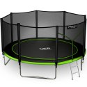 Neo-Sport Trampolina ogrodowa 13ft/404cm z siatką zewnętrzną i drabinką Neo-Sport