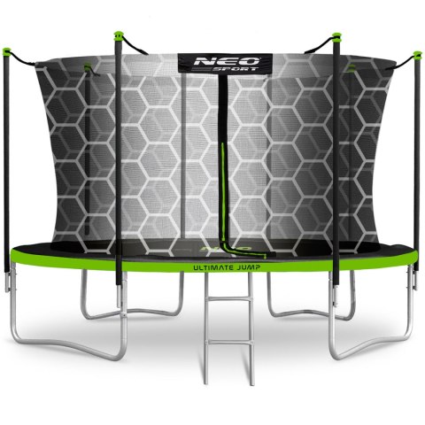 Neo-Sport Trampolina ogrodowa 14ft/435cm z siatką wewnętrzną i drabinką Neo-Sport Neo-Sport Trampolina ogrodowa 14ft/435cm z siatką wewnętrzną i drabinką Neo-Sport