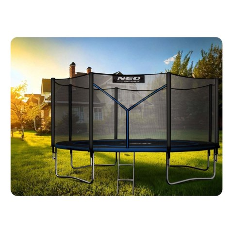 Neo-Sport Trampolina ogrodowa 14ft/435cm z siatką zewnętrzną i drabinką Neo-Sport Neo-Sport Trampolina ogrodowa 14ft/435cm z siatką zewnętrzną i drabinką Neo-Sport