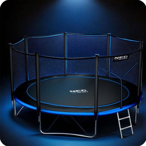 Neo-Sport Trampolina ogrodowa 14ft/435cm z siatką zewnętrzną i drabinką Neo-Sport Neo-Sport Trampolina ogrodowa 14ft/435cm z siatką zewnętrzną i drabinką Neo-Sport