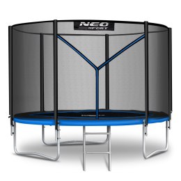 Neo-Sport Trampolina ogrodowa 6ft/183cm z siatką zewnętrzną i drabinką Neo-Sport