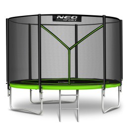 Neo-Sport Trampolina ogrodowa 6ft/183cm z siatką zewnętrzną i drabinką Neo-Sport