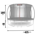 Neo-Sport Trampolina ogrodowa profilowana 14ft/435cm z siatką wewnętrzną Neo-Sport