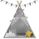 Nukido Namiot tipi dla dzieci ze światełkami Nukido - szary Nukido Namiot tipi dla dzieci ze światełkami Nukido - szary