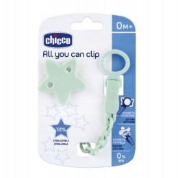 CHICCO 00004084300000 Łańcuszek z klipsem do smoczka Gwiazdka