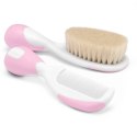 CHICCO 00006569100000 Szczotka+grzebień naturalne włosie róż CHICCO 00006569100000 Szczotka+grzebień naturalne włosie róż