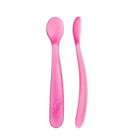 CHICCO 00006828110000 Miękkie łyżeczki silikonowe 6m+ 2 szt pink CHICCO 00006828110000 Miękkie łyżeczki silikonowe 6m+ 2 szt pink