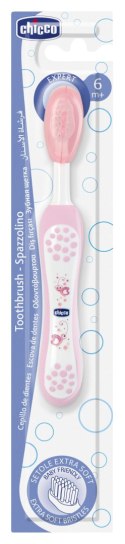 CHICCO 00006958100000 Szczoteczka do zębów różowa* CHICCO 00006958100000 Szczoteczka do zębów różowa*