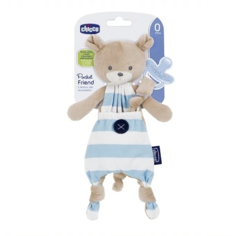 CHICCO 00008012200000 Maskotka do smoczka Pocket Friend boy CHICCO 00008012200000 Maskotka do smoczka Pocket Friend boy