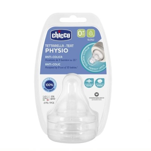 CHICCO 00020311000000 Smoczek PERFECT5 przepływ wolny 0m+ 2 szt CHICCO 00020311000000 Smoczek PERFECT5 przepływ wolny 0m+ 2 szt