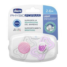 CHICCO 00071031110000 Smoczek PHYSIO LIGHT silikon 2-6m+ 2 szt*