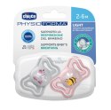 CHICCO 00071037110000 Smoczek PHYSIO LIGHT 2-6M sil 2 szt róż CHICCO 00071037110000 Smoczek PHYSIO LIGHT 2-6M sil 2 szt róż