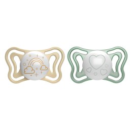 CHICCO 00071037410000 Smoczek PHYSIO LIGHT 2-6M sil 2 szt LUMI