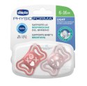 CHICCO 00071038110000 Smoczek PHYSIO LIGHT 6-16M sil 2 szt róż CHICCO 00071038110000 Smoczek PHYSIO LIGHT 6-16M sil 2 szt róż