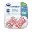 CHICCO 00071038110000 Smoczek PHYSIO LIGHT 6-16M sil 2 szt róż CHICCO 00071038110000 Smoczek PHYSIO LIGHT 6-16M sil 2 szt róż