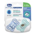 CHICCO 00071038210000 Smoczek PHYSIO LIGHT 6-16M sil 2 szt niebieski CHICCO 00071038210000 Smoczek PHYSIO LIGHT 6-16M sil 2 szt niebieski