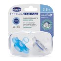 CHICCO 00073231210000 Smoczek PHYSIO MINI SOFT 2-6 silikon 2 szt boy CHICCO 00073231210000 Smoczek PHYSIO MINI SOFT 2-6 silikon 2 szt boy