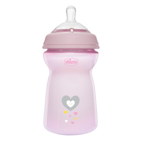 CHICCO 00081335100000 Butelka NF plastikowa 6m+ 330 ml girl CHICCO 00081335100000 Butelka NF plastikowa 6m+ 330 ml girl