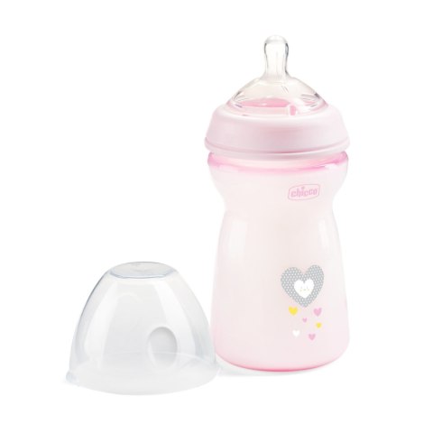 CHICCO 00081335100000 Butelka NF plastikowa 6m+ 330 ml girl CHICCO 00081335100000 Butelka NF plastikowa 6m+ 330 ml girl